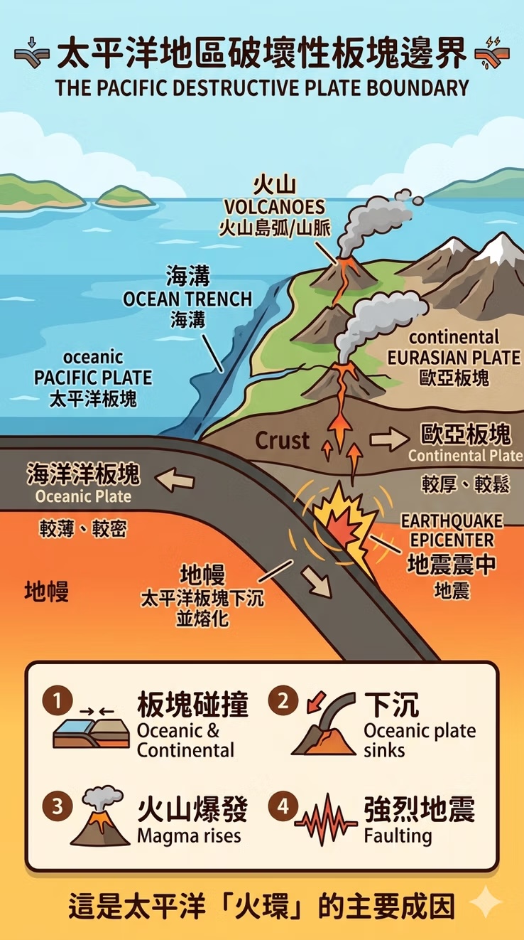 太平洋地區破壞性板塊邊界