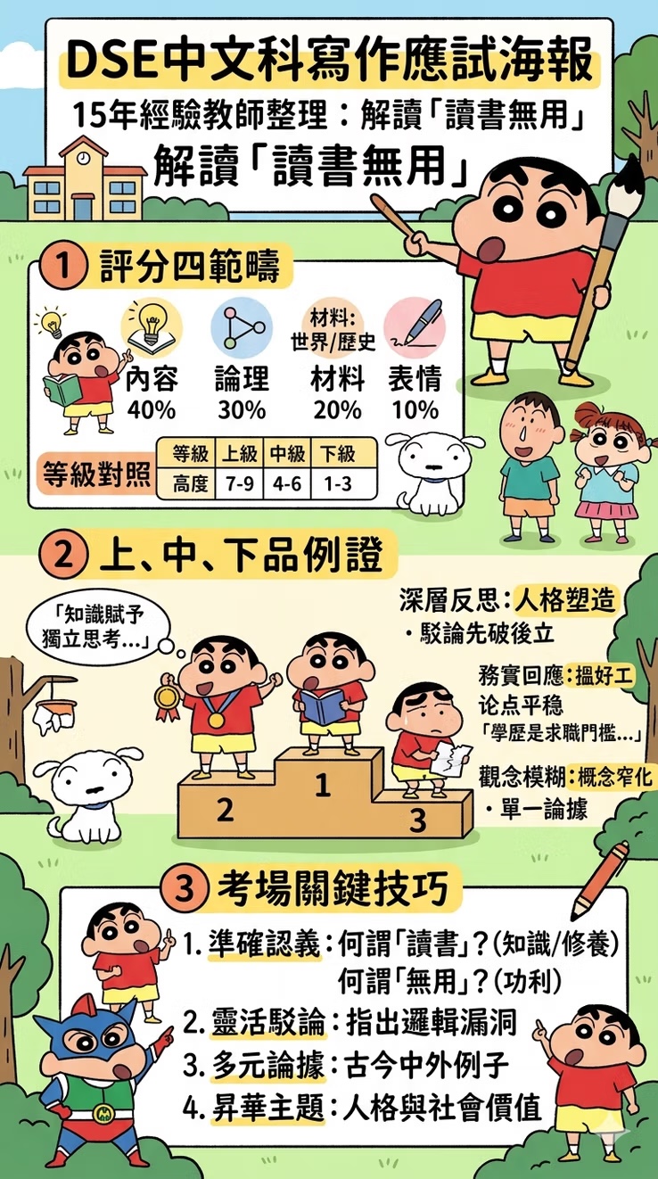 中文作文_讀書無用